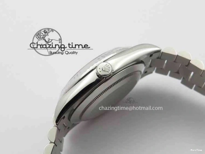 MiroTime 0503 Day Date 40mm SS BP Maker Best Edition Black Dial Diamond Markers On SS Bracelet A Casual 3691
